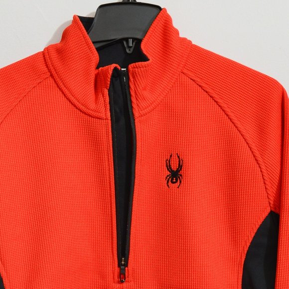 Spyder Outbound MEN Half Zip‎ Fleece RED - Picture 3 of 6